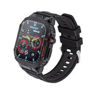 Alomejor Reloj Deportivo Inteligente, Pantalla Táctil HD de 2,02 Pulgadas, Batería de 500 MAh, Barómetro, Brújula, Linterna, 107 Modos Deportivos para Actividades Al Aire