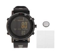 Alomejor Reloj Digital Caminata con Monitoreo de Presión de Aire, Reloj de Pulsera Multifuncional para Pesca (Gris Negro)