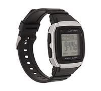 Alomejor Reloj Digital, Cronógrafo con Alarma Luminosa Multifunción con Visualización de Fecha y Día, de 12 y 24 Horas, para Hombres Estudiantes (Silver)