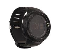 Alomejor Reloj Digital Electrónico, Pantalla Grande, Caja de Plástico ABS, Segundos de Funcionamiento, Reloj Deportivo Electrónico, Luz Nocturna, Correa de Goma de 60 MAh para Todas Las