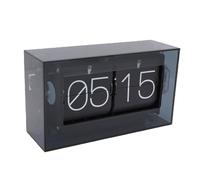 Alomejor Reloj Retro Abatible hacia Abajo, Reloj de Escritorio Mecánico Vintage para Oficina, Decoración del Hogar, Sala de Estar, Sala de Estudio, Balcón, Plástico de 8,1x4,6x2,8 Pulgadas (Black)