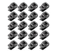 Alomejor Remaches de Anillo en D, Aleación de Zinc Fuerte, Pernos Giratorios 360 para Bolsos de Artesanía en Cuero, 12,5x19,5mm (GRAY)