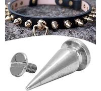 Alomejor Remaches de Cobre, Tachuelas de Metal Duraderas, Fácil Instalación, Remaches de 10x26 Mm para Artesanía en Cuero, Bolsos, Zapatos (10 * 26mm de plata)