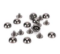 Alomejor Remaches de Setas de Color para Pistola de Bricolaje, 30 Botones de Aleación, para Decoración de Bolsos, Zapatos y Ropa Punk, Pequeños Remaches de Zapatos de Cabeza Redonda para Accesorios