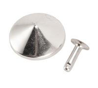 Alomejor Remaches de Setas Stud Iron Cono Spikes Bolsas de Reparación Zapatos 100 Juegos para Entusiastas de la Artesanía del Cuero (SILVER)