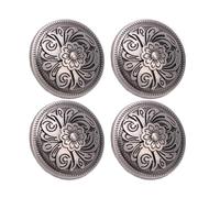 Alomejor Remaches Decorativos de Aleación de Zinc con Patrón de Flores para Artesanía en Cuero, Remache de Rosca de 26 Mm para Cinturón, Bolso, Billetera, 10 Juegos para Proyectos de Bricolaje