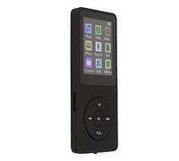 Alomejor Reproductor de Música Digital Soporte Ultrafino MP3 MP4 para Gimnasio Al Aire Libre y Estudio Diseño Compacto (Black)