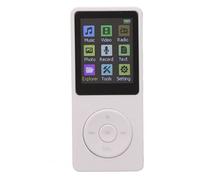 Alomejor Reproductor de Música Digital Soporte Ultrafino MP3 MP4 para Gimnasio Al Aire Libre y Estudio Diseño Compacto (White)