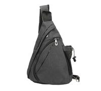 Alomejor Riñonera para Hombre, Riñonera Ligera con Correa Ajustable para el Hombro, Bandolera de Viaje para Senderismo, Correr y Ciclismo (Gray)