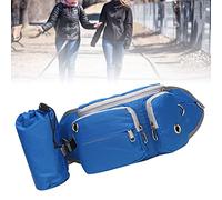 Alomejor Riñonera para Perros, Bolsa de Entrenamiento de Gran Capacidad con Bolsa para Botella de Agua para Actividades Al Aire Libre, Material de Malla de Nailon (Blue)