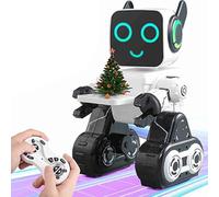 Alomejor Robot de Juguete Interactivo, Control Remoto Que Habla, Canta, Baila, Robot Programable con Grabación de Voz y Banco de Monedas, para Regalo de Cumpleaños para Niños