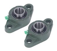 Alomejor Rodamiento de Brida con Bloque de Almohada Rodamiento Montado en Brida de Alto Rendimiento para Uso Industrial Hierro Fundido 1 Pulgada 2 Piezas