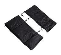 Alomejor Rodilleras de Forro de Nailon Cálido, Protectores de Piernas a Prueba de Viento para Patinaje en Ciclismo en la Nieve, 2 Calentadores de Rodilla para Hombres y Mujeres, Calentador