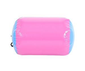 Alomejor Rodillo de Aire para Gimnasia, Rodillo Inflable de PVC con Dureza Ajustable para Entrenamiento de Espalda y Práctica de Porristas, Gimnasio en Casa