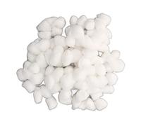 Alomejor Ropa de Cama Cálida para Hámster, Bola de Algodón para Chinchilla de Hámster Sirio, Relleno de Bola de Algodón Suave para Animales Pequeños para Dormir y Jugar, Material:, 1 Bolsa (White)