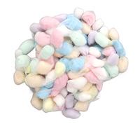 Alomejor Ropa de Cama Cálida para Hámster, Bola de Algodón para Chinchilla de Hámster Sirio, Relleno de Bola de Algodón Suave para Animales Pequeños para Dormir y Jugar, Material:, 1 Bolsa (arcoíris)