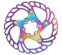 Alomejor Rotor de Freno de Disco de 160 Mm, 6 Clavos Frenos de Disco de Bicicleta con 6 Orificios para Bicicleta de Montaña 140 Mm 160 180 203 (160)