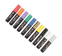 Alomejor Rotuladores de Pintura Acrílica de 15 Mm para Proyectos de Arte de Bricolaje Vibrantes, Secado Rápido, Juego de 10 Colores para Pintura Rupestre