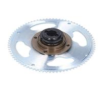 Alomejor Rueda de Cadena 25H 80 Dientes Rueda de Bicicleta Piñón Triciclo eléctrico Rueda de Cadena para modificación