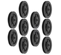Alomejor Rueda de Polea con Rodamiento de Nailon Universal de 10 Piezas, Accesorio Duradero Resistente Al Desgaste y Resistente Al Agua para Equipos de Ejercicios de Gimnasio, con Fácil