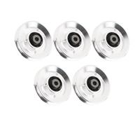 Alomejor Rueda de Polea de Gimnasio, Rodamiento de Aleación de Aluminio, Polea de Fitness de Baja Fricción para Equipos de Gimnasio, Paquete de 5 Repuestos de 10,5 Mm para Entusiastas del Fitness