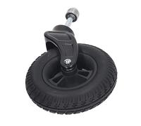 Alomejor Rueda Giratoria de 7 Pulgadas, Rueda de PVC Resistente para Uso en Silla de Ruedas Delantera Universal, Capacidad de 120 Kg