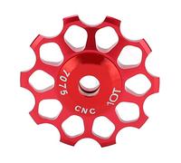 Alomejor Rueda Guía de Trasero 10T, Polea de Rodamiento de Cerámica con Bolas de Cerámica de Circonio y Estructura Fija con Clip de Seguridad para Bicicleta de Montaña de 8 9 10 11