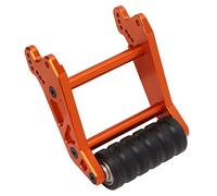 Alomejor Rueda Trasera RC, Cabeza de Rueda Doble de Aleación de Aluminio, ángulo Ajustable, Alta Rigidez con Grano de para Camión LOSI LMT de Eje Sólido 1/8 LOS04022 (Orange)