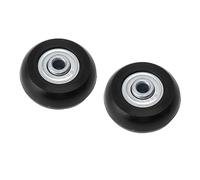 Alomejor Ruedas Giratorias de Goma Duraderas de Repuesto para Maleta, Ruedas Giratorias para un Movimiento Suave, para Viajeros con Maletas con, 2 Piezas (43mm X 18mm)