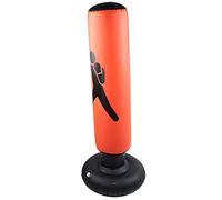 Alomejor Saco de Boxeo, Material de PVC, Inflado Rápido para Adultos y Niños, Saco de Boxeo Inflable de 160 Cm con Base Estable para Fitness en el Hogar (Orange)