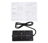 Alomejor Salida del Controlador del Secuenciador de Potencia, Metal de 6 Canales con Sincronización Secuencial de 1 Segundo e Indicadores LED, para Fuente de Alimentación Estable y