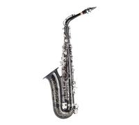 Alomejor Saxofón Alto, Cuerno Profesional de Latón Mi Bemol con Patrones Tallados a Mano, Ideal para Músicos y Estudiantes