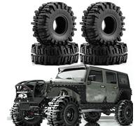 Alomejor SCX10 Pro Capra D90 1/10 RC Neumáticos de Coche, 4 Piezas de Neumáticos de Goma de Repuesto de Diseño Avanzado para Entusiastas del Bricolaje, Agarre Fuerte