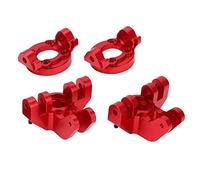 Alomejor Sede C Antes de C y Copa de Dirección para Camiones LMT LMT, Compacta y Ligera Taza de Dirección Delantera para los Propietarios RC 1/8 RC Trucks (Rojo)
