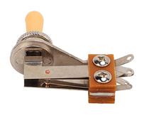 Alomejor Selector de Pastilla de Interruptor de Palanca de Guitarra Eléctrica de Metal de 3 Vías para Control de Tonos para Guitarristas Material: Metal (sombrero amarillo crema)