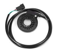 Alomejor Sensor Auxiliar de Pedal de Bicicleta Eléctrica, Doble Pasillo, 12 Sensores de Velocidad de Rueda Integrados Magnéticos