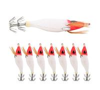 Alomejor Señuelo Camarón Luminoso, Cebo de Pesca con Anzuelos Dobles, 3.9