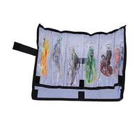 Alomejor Señuelo de Pesca de 6,5 Pulgadas, Falda Holográfica de Cabeza Acrílica, Señuelo de Pesca para Curricán de Agua Salada con Anzuelo de Acero con Alto Contenido de Carbono, para