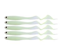 Alomejor señuelos Artificiales, Flexibles Luminosos y Cabeza plomada Cebo Pesca for Pescadores mar y Agua Dulce