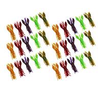 Alomejor Señuelos de Pesca de Cangrejos Artificiales, Cebos Blandos de Acción Realista, 30 Uds., PVC, Cinco Colores, 7,5 Cm, 5,5g con Caja