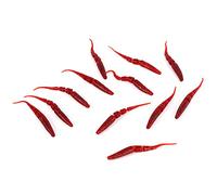 Alomejor Señuelos De Pesca Suave Señuelos De Pesca Suave Kits De Gusano De Silicona Señuelos De Pesca Cebos De Lombriz De Tierra para La Pesca En Mar De Agua Dulce(Rojo)