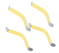 Alomejor Separador de Cuerdas de Guitarra Esparcidor Duradero de Larga Vida útil Herramienta de Limpieza de Pulido de Trastes para Mantenimiento de Guitarra Metal Amarillo
