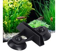 Alomejor Separador de Tanque de Peces de PVC para Acuario, Clamp/Holder de Soporte para Tanque de Peces de Cría, 40 Piezas de Tablero Separador de Ventosa Blanco/Negro, Adecuado para Vidrio de 5-6