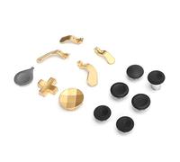 Alomejor Series 2 Gamepad Juego de Palancas y Paletas de Repuesto para One, Accesorios de Metal Personalizables para un Mejor Rendimiento del Juego (GOLD)