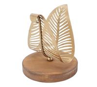 Alomejor Servilletero Moderno con Forma de Hoja para Almacenamiento Elegante en la Mesa, Ideal para Decoración del Hogar y del Hotel, Hierro Forjado Engrosado, 10,09 Oz