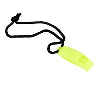 Alomejor Silbato de emergencia de supervivencia de alta supervivencia, portátil compacto, para camping, senderismo, con excelente diseño del flujo de aire, a distancia (verde amarillo)