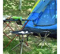 Alomejor Silla Plegable Compacta para Exteriores, Montaje Duradero para Acampar, Festivales de Pesca, para Adultos, Ultraligera, de Acero Inoxidable, Tamaño Pequeño (Black #93)