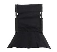 Alomejor Silla Plegable Portátil, Silla de Camping Liviana con Tela Oxford de Alta Densidad para Actividades Al Aire, Picnics, Playa, Soporta 300 Libras (Black)