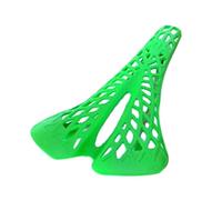 Alomejor Sillín de Bicicleta Asiento Hueco Sillín Plástico de Ingeniería 265 X 131 X 63 Mm Diseño Ligero y Transpirable Que Absorbe los Golpes para Ciclismo de Montaña, Carretera, Pista (Green)