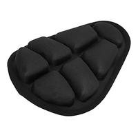 Alomejor Sillín de Bicicleta Inflable con Absorción de Impactos, Cubierta de Gel y Almohadilla Cómoda, Asiento Ajustable para Ciclismo Urbano, Bicicletas de Carretera, Ideal para Hombr